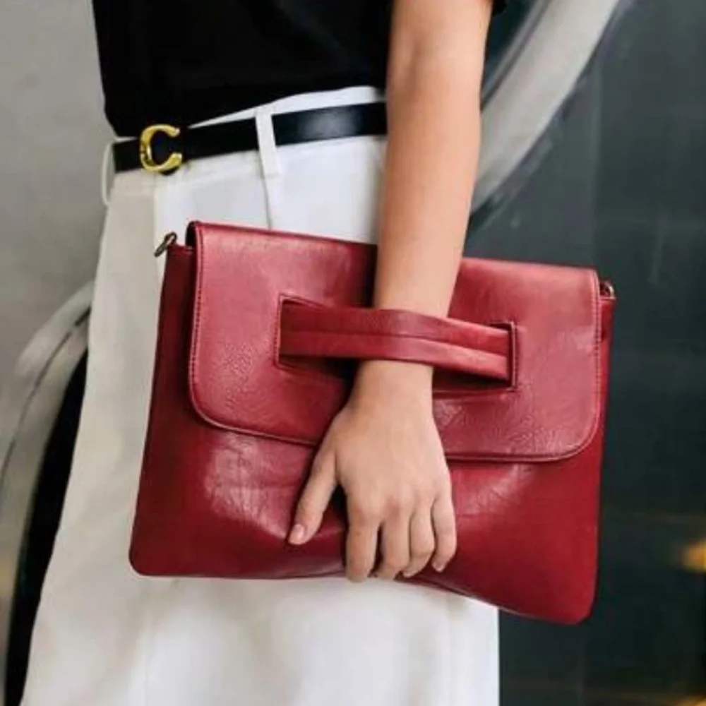 Burgundy Cherry Handbag Women's Bag